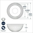 thumbnail image 4 of Nordic Ware 3- Piece Prep & Serve Mixing Bowl Set, 4 of 5