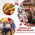thumbnail image 4 of Patiojoy Artificial Snow Flocked Christmas Tree 7FT Hinged Christmas Tree W/ 919 Branch Tips, 4 of 9