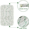 thumbnail image 4 of SHZAITOR Double Braid Polyester Rope Pulling Rope Tree Cutting Ropes Multipurpose Bull Rigging 3/8 Inch x 200 Feet White, 4 of 6
