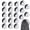 black, variant on Mini Plastic Wiffle Balls, Hollow Mini Baseballs for Indoor Outdoor Training