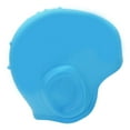 thumbnail image 2 of Gorro de natación de silicona impermeable con protección para los oídos, 3D, gran elasticidad, para cabello largo, para adultos, color azul claro, 2 of 14