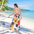 thumbnail image 7 of FORMRS Womens Long Sarong Beach Wrap Semi-Sheer Bikini Skirt Bathing Swimsuit Cover Up, Floral Pattern, 7 of 7