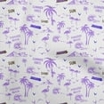thumbnail image 1 of oneOone Velvet Medium Purple Fabric Beach Hawai Quilting Supplies Print Sewing Fabric By The Yard 58 Inch Wide, 1 of 4