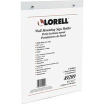 Lorell Wall-mounted Sign Holder - Support 8.50" X 11" Media - Acrylic - 1 / Pack - Clear