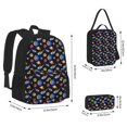 thumbnail image 2 of Disketp Whales In Space Mochila Estampada de Gran Capacidad con Lonchera y Estuche, Set de 3 Piezas para Estudiantes, 2 of 7