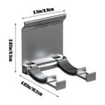 thumbnail image 4 of Organizadores de armario y almacenamiento Soporte para secador de pelo Estante para secador de gas de baño sin perforación Estante de colocación para secador de pelo Estante de almacenamiento que cont, 4 of 7