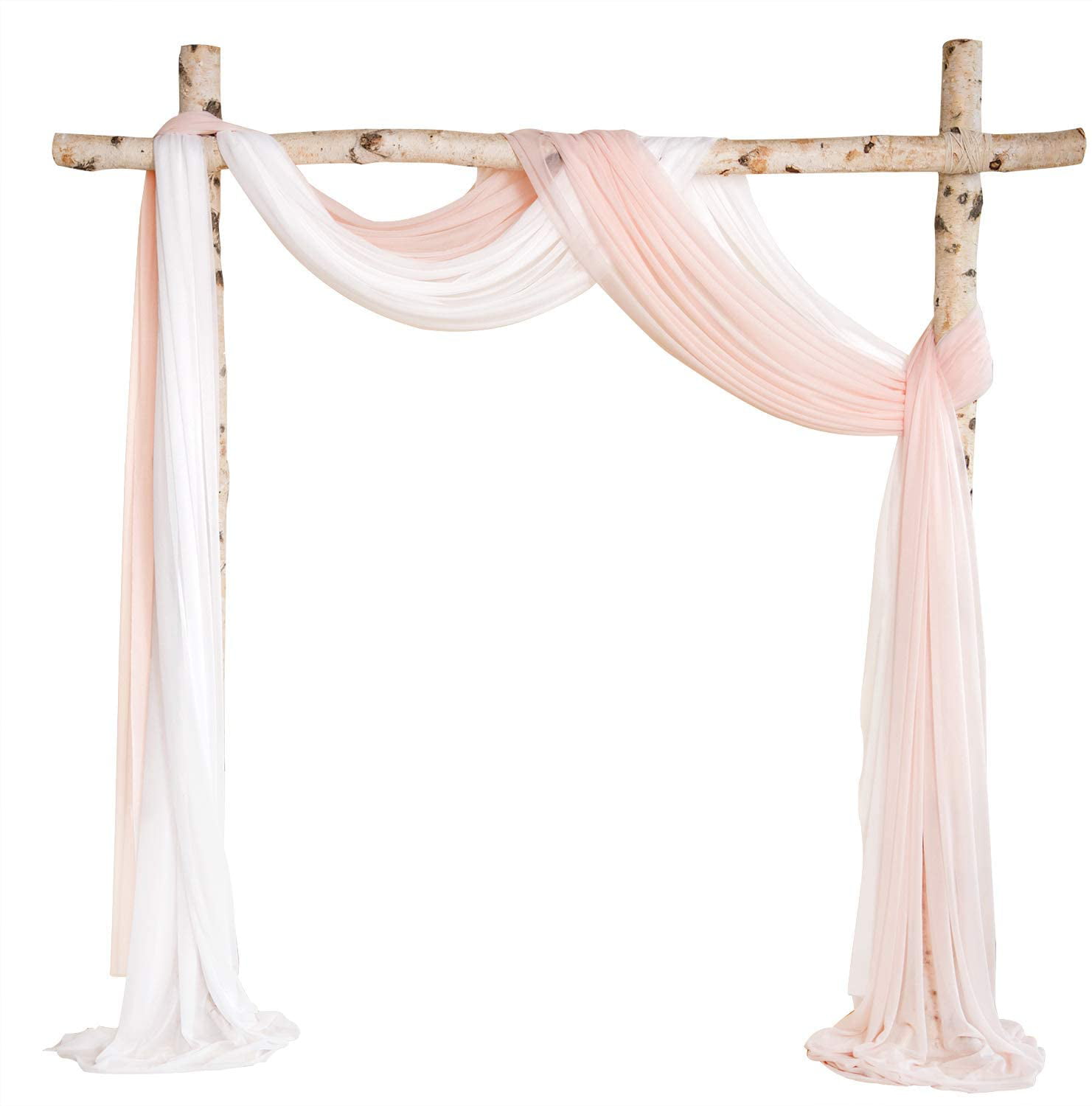 Chuppah Drapes Canopy Draping Wedding Arch Chiffon Panels