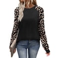 thumbnail image 2 of WIHOLL Long Sleeve Shirts for Women Color Block Raglan Tops Casual Crewneck Basic Tees Fall Clothes 2026 Fashion, 2 of 8