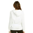 thumbnail image 2 of Sofra Women's Thin Cotton Pullover Hoodie Sweater M, White, 2 of 4