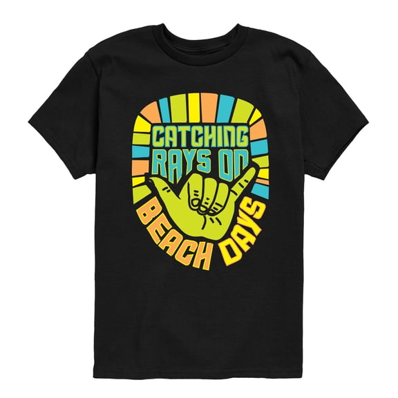 Instant Message - Catching Rays On Beach Days Short Sleeve Graphic T-Shirt