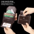 thumbnail image 6 of Chain Wallets for Men Rfid Blocking Genuine Leather Bifold Stylish Mens Wallet Credit card With Coin Pocket (COFFEE4), 6 of 6