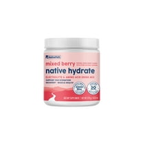 NativePath Native Hydrate, Zero Sugar, Electrolytes Powder with BCAAs, Mixed Berry Hydration, Keto & Paleo Friendly, 30 Servings