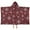 Red And Black-1, variant on Red and Black Christmas Love Pattern Hooded Bath Towel，50"x30" for Ages 3 To 12 Kids, Quick Dry Lightweight Soft Microfiber Hood Beach Towel Cover Up for Kids