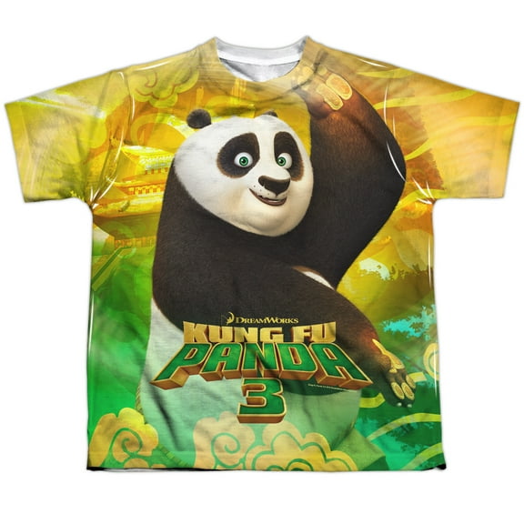 Kung Fu Panda - Po And Friends - Youth Short Sleeve Shirt - X-Large