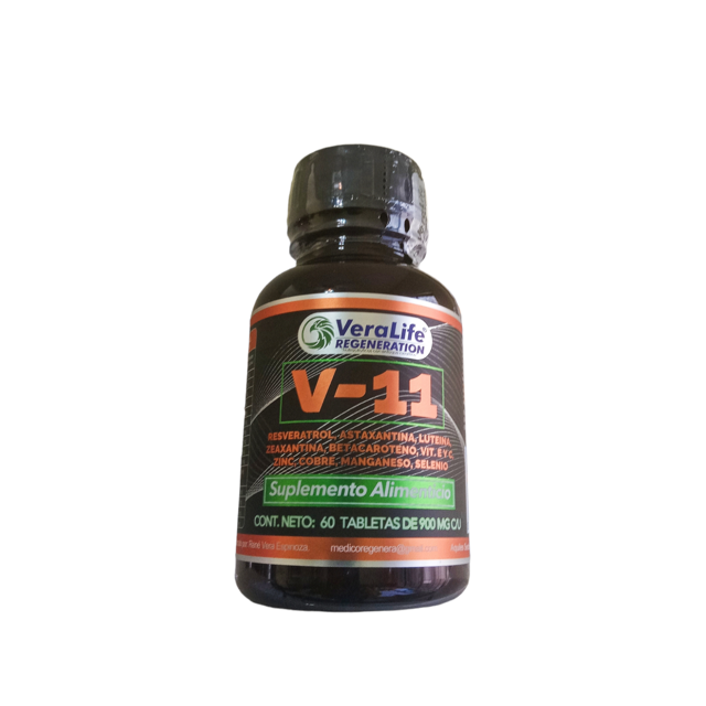 Suplemento Veralife Regeneration Resveratrol Astaxantina Luteina Zeaxantina Betacaroteno Vitaminas E y C Zinc Cobre Selenio