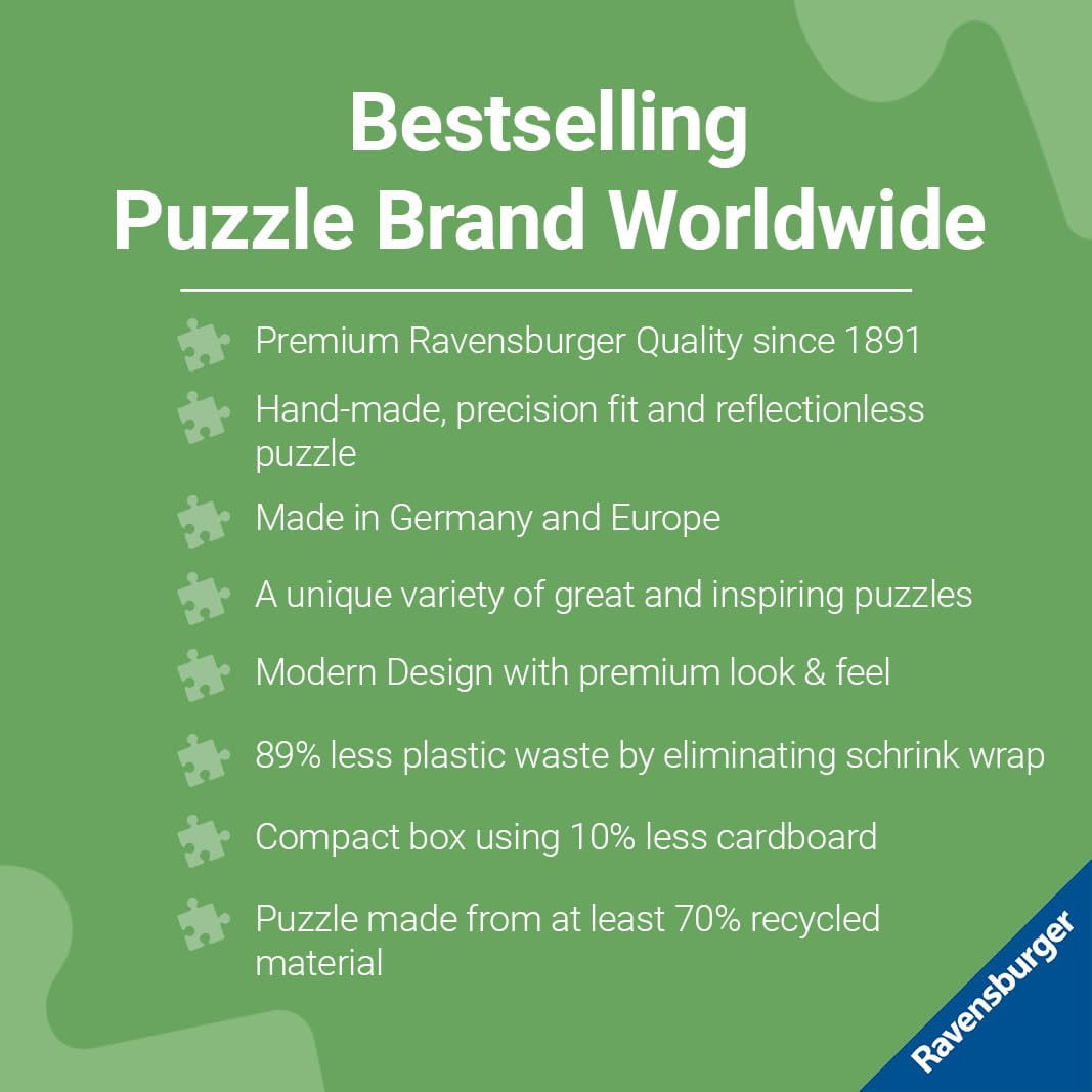 Ravensburger Puzzle 1500 Pièces – Le Monde De Minecraft – 80x60 Cm – Dès 14 Ans – Qualité Supérieure