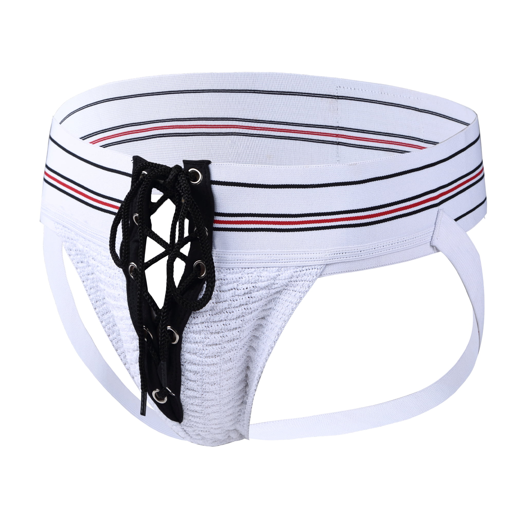 MIZOK Men's Jockstraps Underwear Athletic Supporter Sexy Jock Strap ...
