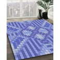 thumbnail image 2 of Ahgly Company Indoor Rectangle Patterned Denim Blue Area Rugs, 3' x 5', 2 of 6
