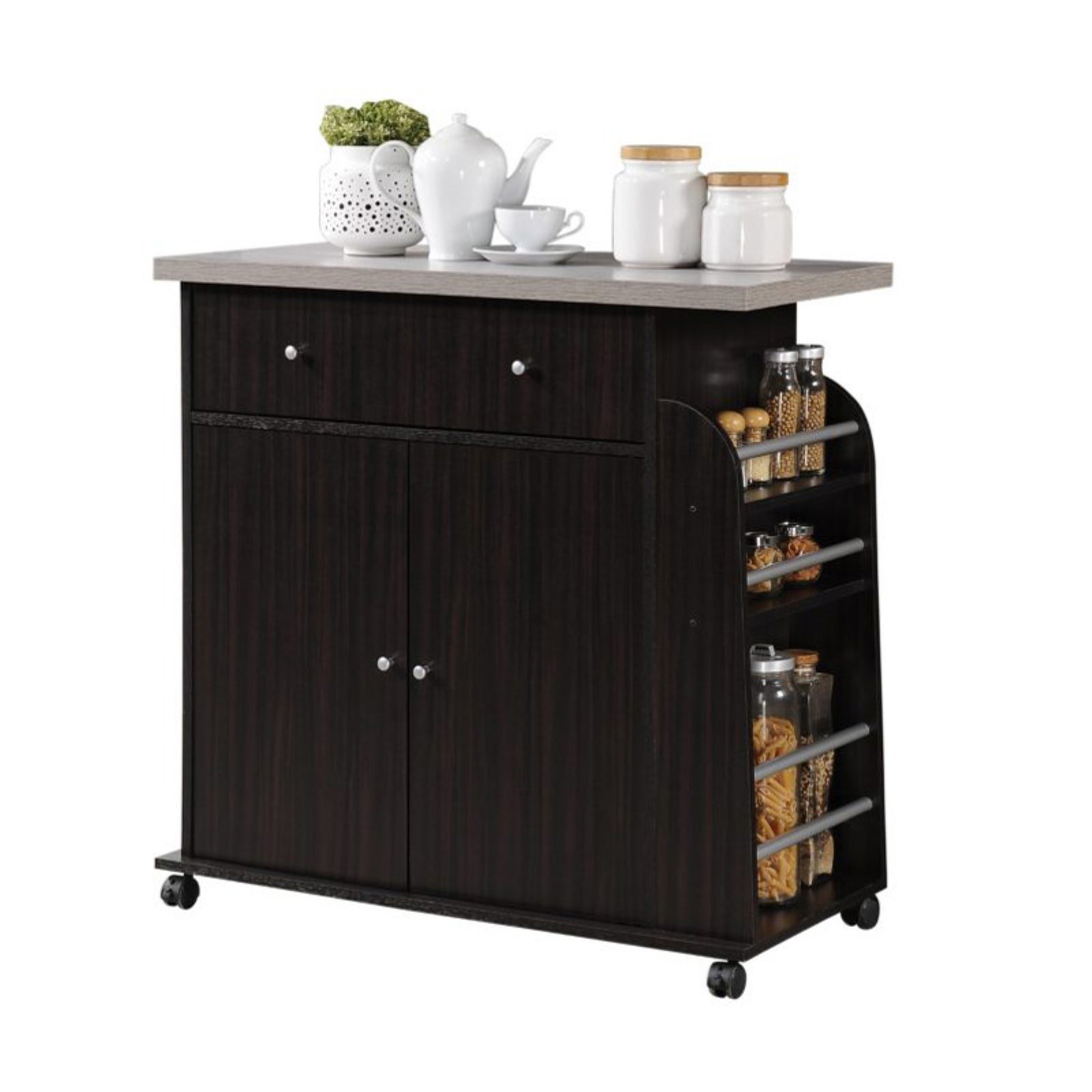 Hodedah Portable Kitchen Cart With Spice Rack Walmart Com Walmart Com   92e778ee Eef9 4253 Ac42 9f5b67c63cdb 1.1935197b26e6954a4a230b3a2812de18 