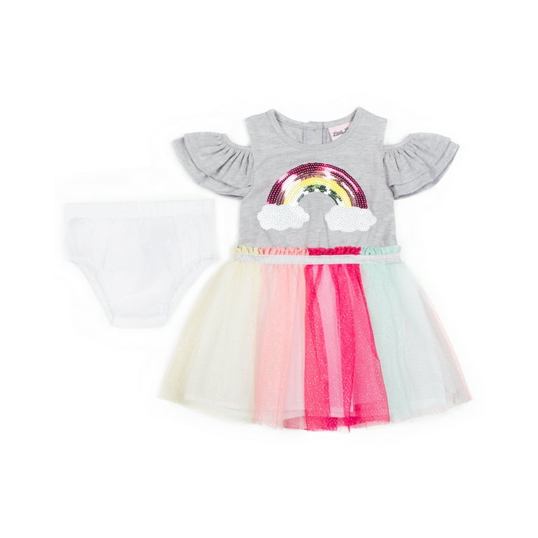 Little lass unicorn dress hotsell