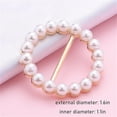 thumbnail image 3 of Scarf Ring Clip for Women,4 Pcs Shirt Tie Clips, Metal Round T-Shirt Tie Ring, Shirt Pearl Clips, Gold Scarf Pins and Clips, Buckle Clothing Ring Wrap Holder, 3 of 9
