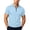 Sky Blue, variant on Rrxhxhs Golf Shirts for Men Geometric Trim Collared Quarter Zip Short Sleeve Breathable Casual Tops,L