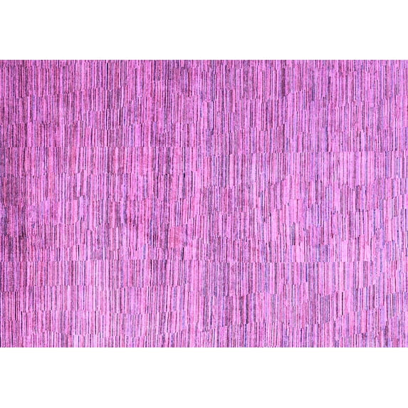 Ahgly Company Indoor Rectangle Oriental Purple Modern Area Rugs, 2' x 5'