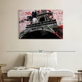 thumbnail image 2 of Elephant Stock Eiffel Tower Iii Wall Art - Horizontal Canvas Wall Art - Living Room Wall Decor - Places Canvas - Black And Gray Decor By Stephen Chambers - 39" x 26", 2 of 8
