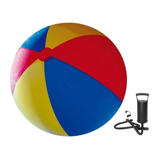 Pelota de playa inflable, juguete interactivo, juego de evento de verano, PVC, fácil de transportar, gigante. Diámetro de 80 cm