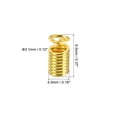 thumbnail image 2 of Unique Bargains Cord End Caps, 100Pcs 4.5x9.5mm Metal Spring Coil End Tips Crimp Terminators Caps Gold Tone, 2 of 5