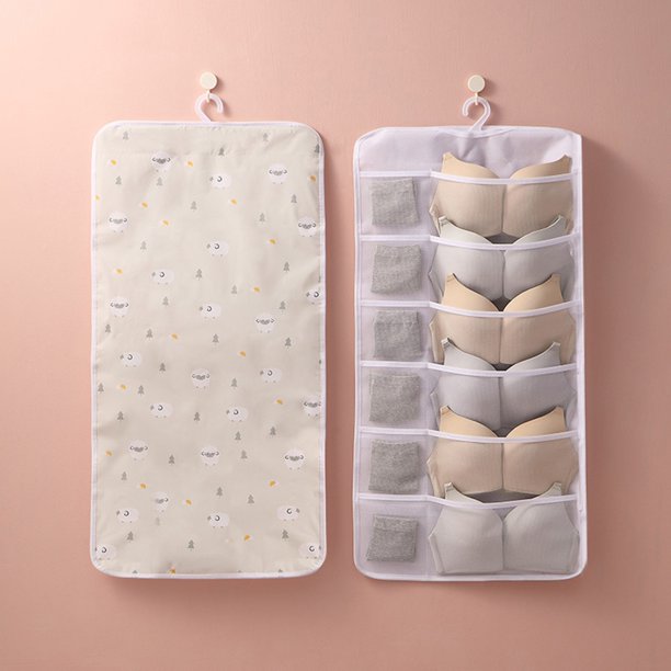 lystmrge Comforter Bags Closet Bins with T Top Storage Bag Multilayered Panty Underwear Storage