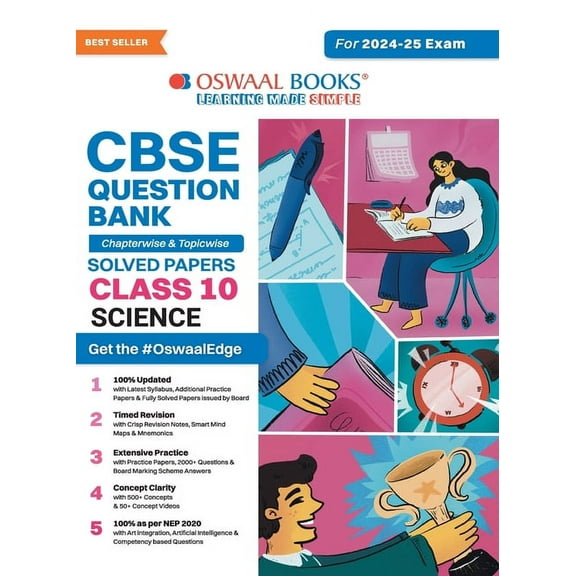 Oswaal CBSE Question Bank Class 10 Science, Chapterwise and Topicwise Solved Papers For Board Exams 2025, (Paperback)