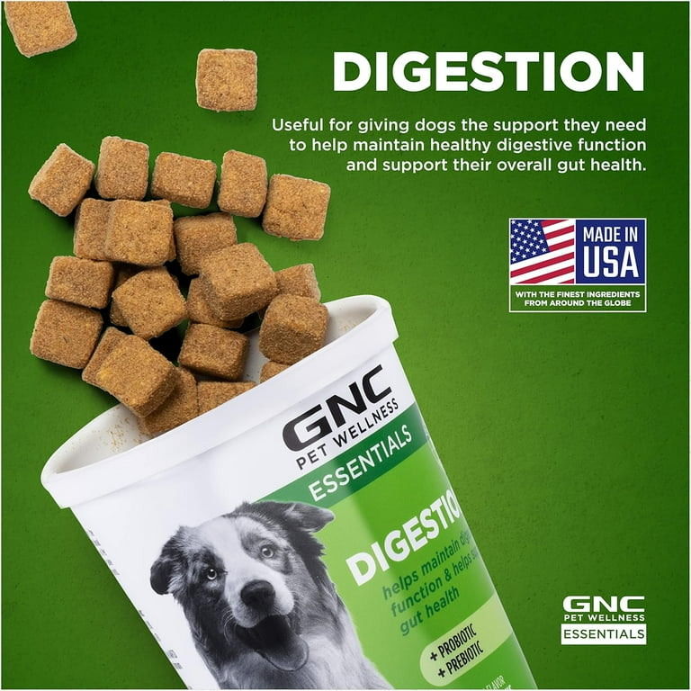 GNC Pets Essentials Digestion Soft Chews All Dog 60 Ct