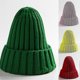 thumbnail image 4 of Winter Neutral Solid Color Warm Soft Hip -hop Hat Knitted Hat, 4 of 5