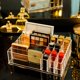 thumbnail image 4 of Soporte grande para maquillaje de 8 niñas, organizador de almacenamiento de paleta de sombra de ojos, estuche de cosméticos, cajón de escritorio 2 en 1, caja de almacenamiento, soporte para lápiz lab, 4 of 5