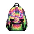 thumbnail image 3 of Colorful Tie Dye Pattern Backpack for School,Cute School Bag,Schoolbag with Adjustable Shoulder Straps & Padded Back,15.25"x11.5"x5.25", 3 of 5