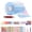 Blue, variant on Glitter Bubble Nano Tape Toy Set, Tape Bubble Kit for DIY Stress Ball Making, Elastic Double Sided Craft Set with Glitter, Straw, Clamps and Stickers, Kids DIY Craft Toy