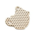 thumbnail image 3 of 5 pc Alloy Enamel Pendants Golden Cup Cat with Heart Charm FireBrick 20x20x1mm Hole: 1.6mm, 3 of 3