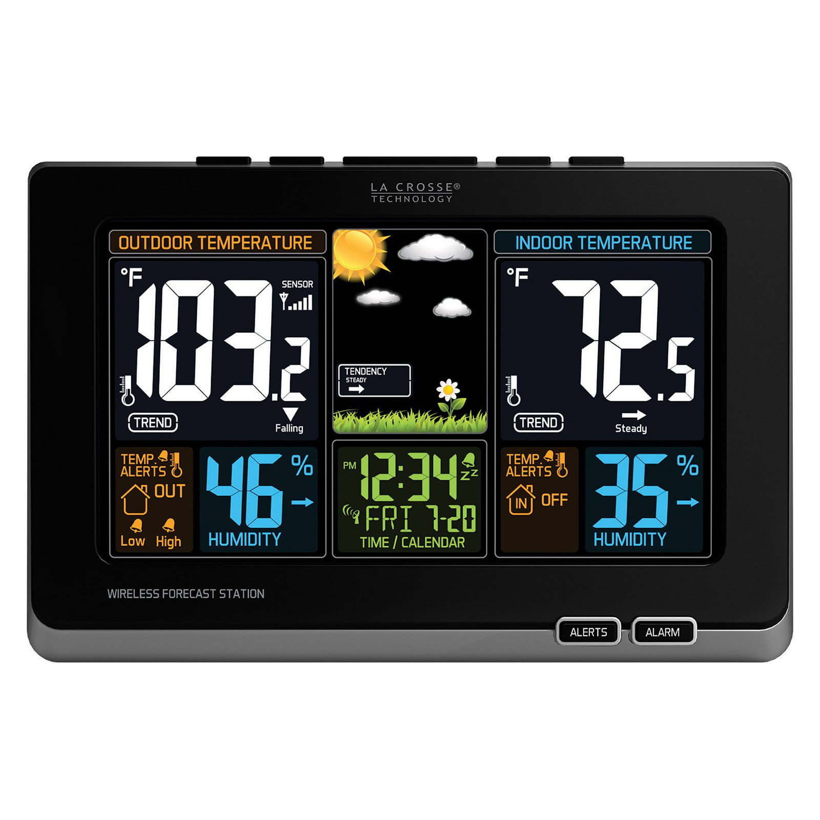 La Crosse Technology 308-1414b Wireless Color Forecast Station