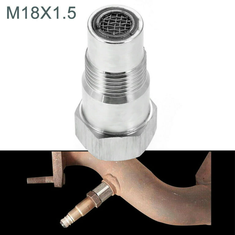 Universal M18 X 1.5 Straight 45mm O2 Oxygen Sensor Extension Spacer  extender 2 pcs 