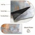 thumbnail image 6 of Abstract Orange Grey Round Area Rug 4 FT, Non Slip Indoor Outdoor Rug, Modern Minimalist Street Art Washable Soft Circular Carpet Non-Shedding Floor Mat for Coffee Table Nursery Foyer Balcony, 6 of 8