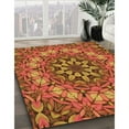 thumbnail image 2 of Ahgly Company Indoor Round Patterned Tomato Sauce Red Area Rugs, 7' Round, 2 of 6