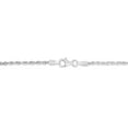 thumbnail image 2 of 14K White Gold 10in 2.25mm Diamond-Cut Rope Chain Anklet, 2 of 4