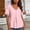 *Pink, variant on Women's V Neck Crochet Lace Patchwork Short Sleeve Top ,Solid Color Casual Summer Blouse Pink,Women's Plus XXL