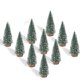 thumbnail image 1 of 10 piezas de 10 cm Mini árbol de Navidad de plástico con nieve helada Mini árbol de Navidad Decoraciones de nieve de invierno Decoraciones navideñas para el hogar y el escritorio, 1 of 5