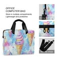 thumbnail image 4 of FORMRS 16" Laptop Bag Carrying Sleeve Case with Handle Travel Shoulder Briefcase, Watercolor Ice Cream Pattern, 4 of 8