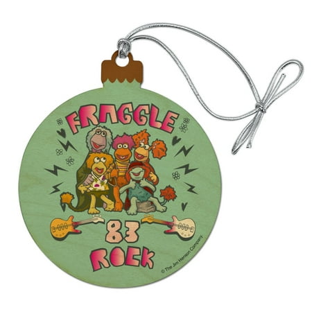 Rock Christmas Tree Song Fraggle Rock Established 1983 Gobo Red Wembley Mokey Boober Wood Christmas Tree Holiday Ornament ()