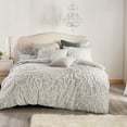 thumbnail image 3 of Peri Home Chenille Rose 3 Piece King Comforter Set, Grey, Cotton, Chenille Tufted, Polyfill, Adult,Unisex, 3 of 10