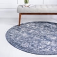 thumbnail image 3 of Rugs.com Oregon Collection Rug – 5 Ft Round Blue Low-Pile Rug Perfect For Kitchens, Dining Rooms, 3 of 9