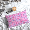 thumbnail image 5 of Pofeuu Pink Donuts Print Polyester Microfiber Plush Pillowcases, Super Soft and Cozy Pillow Case Covers with Envelop Closure（Pillow core not included）-16"x24", 5 of 6